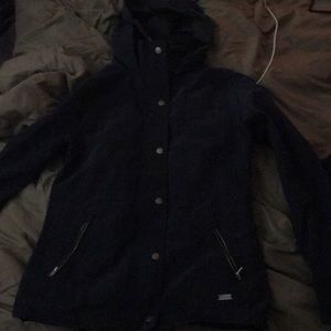Navy rain jacket